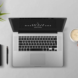 Picture of Laptop and Coffee